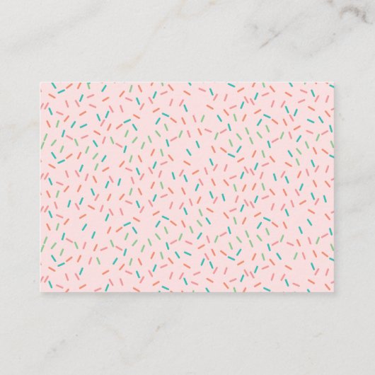 ドーナツ赤ちゃんシャワーおむつラッフルエンクロージャカード エンクロージャーカード (裏面)