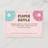 ドーナツ赤ちゃんシャワーおむつラッフルエンクロージャカード エンクロージャーカード (正面)