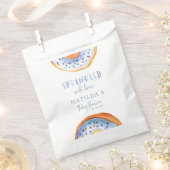 ドーナツ赤ちゃんシャワーブルーガーリーかわいい歓迎 フェイバーバッグ (クリップ留めされた状態)