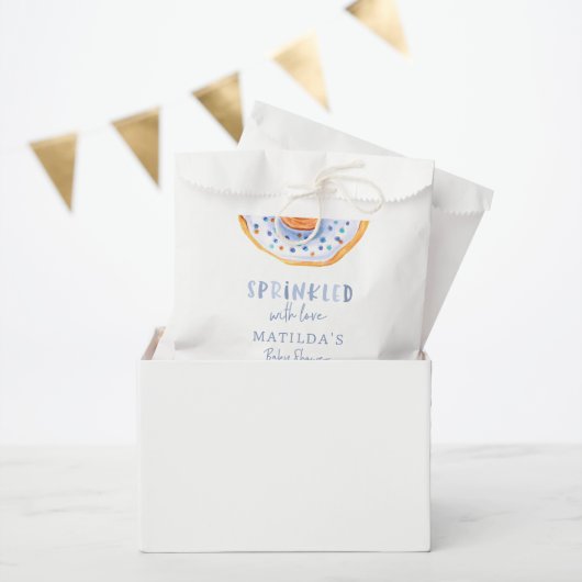 ドーナツ赤ちゃんシャワーブルーガーリーかわいい歓迎 フェイバーバッグ (パーティー)