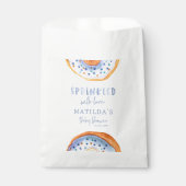 ドーナツ赤ちゃんシャワーブルーガーリーかわいい歓迎 フェイバーバッグ (正面)