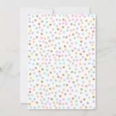 ドーナツ赤ちゃんシャワー招待状ドーナツ散水シャワー 招待状 (裏面)