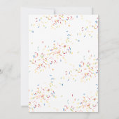 ドーナツ赤ちゃんシャワー散水ビンゴゲーム 招待状 (裏面)