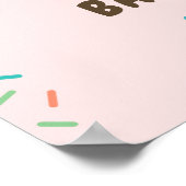 ドーナツ赤ちゃんシャワー歓迎サイン印刷ポスター ポスター (角)