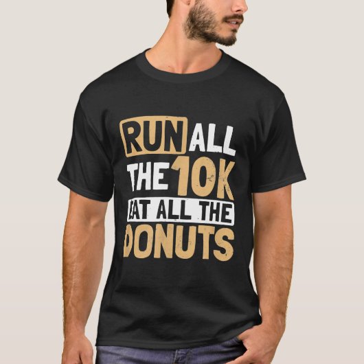 ドーナツ走のデザイン走全10kギフト tシャツ (正面)