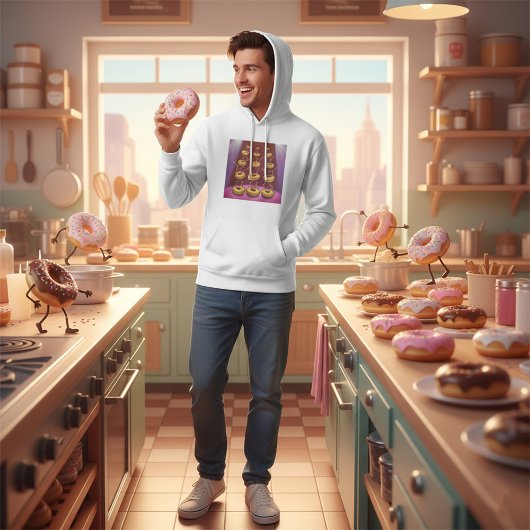 ドーナツ踊りお洒落ドーナツキャラクター パーカ