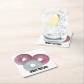 ドーナツ邪魔！ スクエアペーパーコースター (インサイチュ)