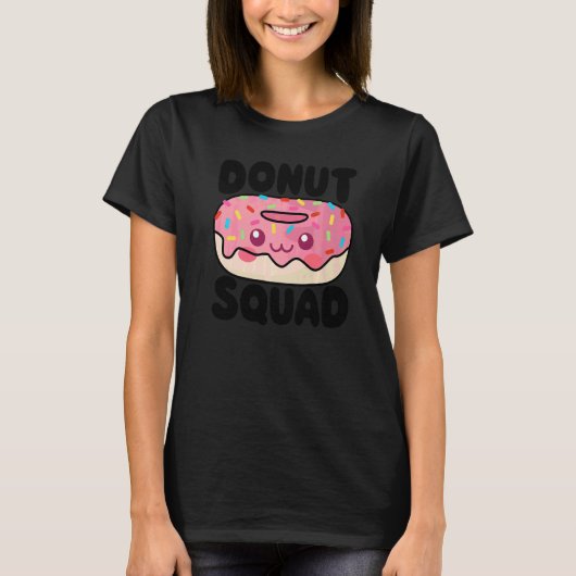 ドーナツ部隊 女子 ドーナツ 食品 デザート Tシャツ (正面)
