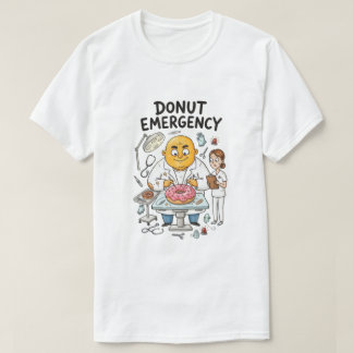 ドーナツ非常事態 おもしろい カートゥーン 医療コメディ Tシャツ