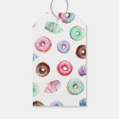 ドーナツ1歳の誕生日パーティー男の子かわいい感謝のお願い ギフトタグ (裏面)