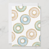 ドーナツ1歳の誕生日招待状ボーイドーナツ成長 招待状 (裏面)