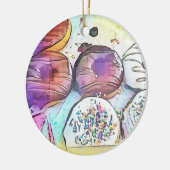 ドーナツ12017オーナメント セラミックオーナメント (左)