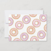 ドーナツ1stバースデーフラットサンキューカードアクア サンキューカード (裏面)