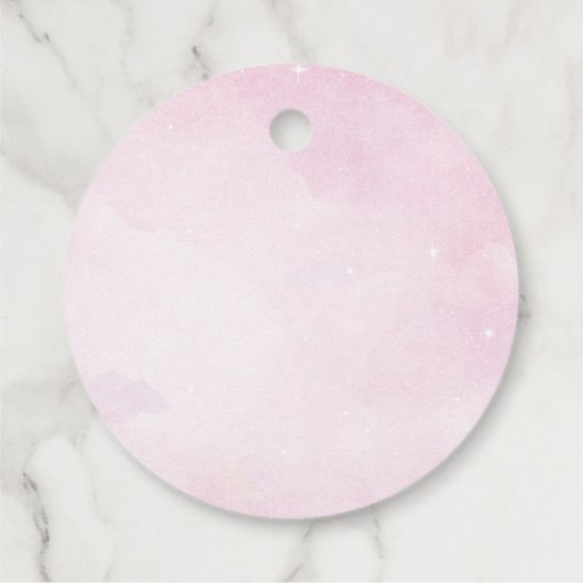 ドーナツ2つの甘い2番目の誕生日紙カップ フェイバータグ (裏面)