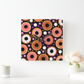 ドーナツ26 スクエア壁時計 (ホーム)