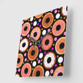 ドーナツ26 スクエア壁時計 (傾斜)