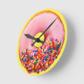 ドーナツ2 ラウンド壁時計 (傾斜)