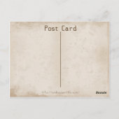 ドーナツ3枚とコーヒーポストカード ポストカード (裏面)