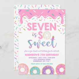 ドーナツ7誕生日招待状ドーナツ7は甘い 招待状