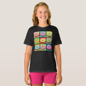 ドーナツ9個の味 Tシャツ (正面フル)