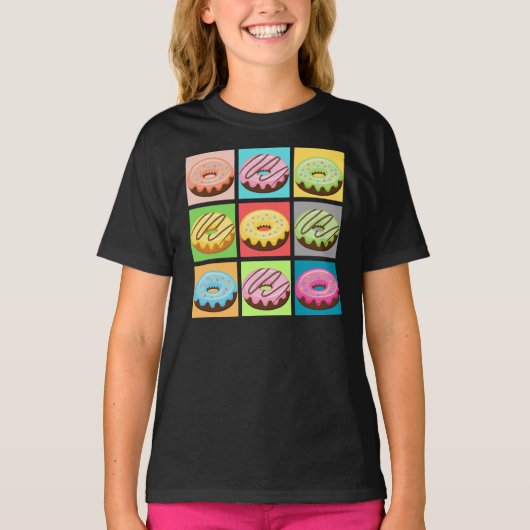 ドーナツ9個の味 Tシャツ (正面)