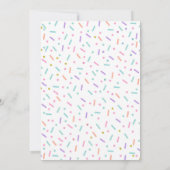 ドーナツ9番誕生日招待状ドーナツ9は甘い 招待状 (裏面)