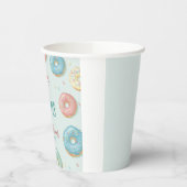 ドーナツ&おむつキュートミントグリーンベビーシャワー 紙コップ (左)