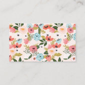 ドーナツ&おむつラッフルカードベビーシャワーエンクロージャ 名刺 (裏面)