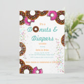 ドーナツ&おむつ招待状 招待状 (スタンド正面)