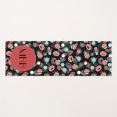 ドーナツ，アイスクリーム，カップケーキ，デザート，モノグラム ヨガマット (正面(横))