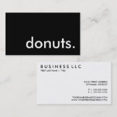 ドーナツ（カスタマイズ可能な色） 名刺 (正面/裏面)