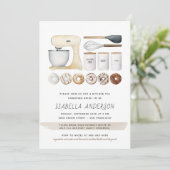 ドーナツ キッチン ツール ボヘミア ブライズ シャワー 招待状 (スタンド正面)