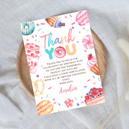 ドーナツ キャンディー ガール 誕生日 フォト ありがとう カード