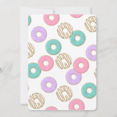 ドーナツ・グロウ・アップ・バースデー 招待状 (裏面)