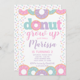 ドーナツ・グロウ・アップ 招待状