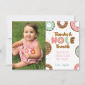 ドーナツ サンクス ア ホール バンチ 感謝カード 招待状 (正面)