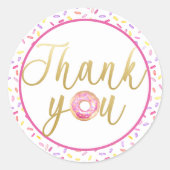 ドーナツ サンクス スウィート ワン スプリンクル ラベル (正面)