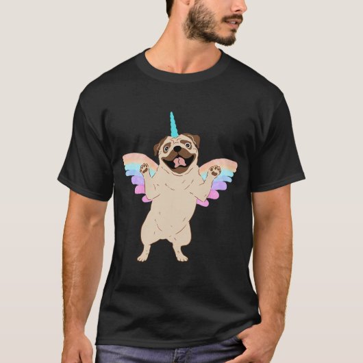 ドーナツ・ザ・パグ 001 Tシャツ (正面)