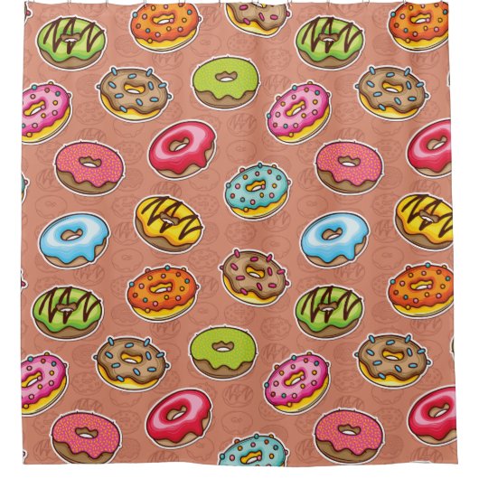 ドーナツ シャワーカーテン (正面)