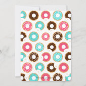 ドーナツ ショップ バースデー パーティー 招待状 (裏面)