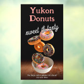 ドーナツ ショップ ビジネス プロモーションをカスタマイズ ウィンドウサイン (シート3)