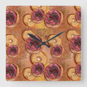 ドーナツ スクエア壁時計 (正面)