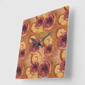 ドーナツ スクエア壁時計 (傾斜)