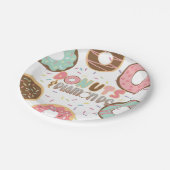 ドーナツ&ダイヤモンドブライダルシャワープレート ペーパープレート (アングル)