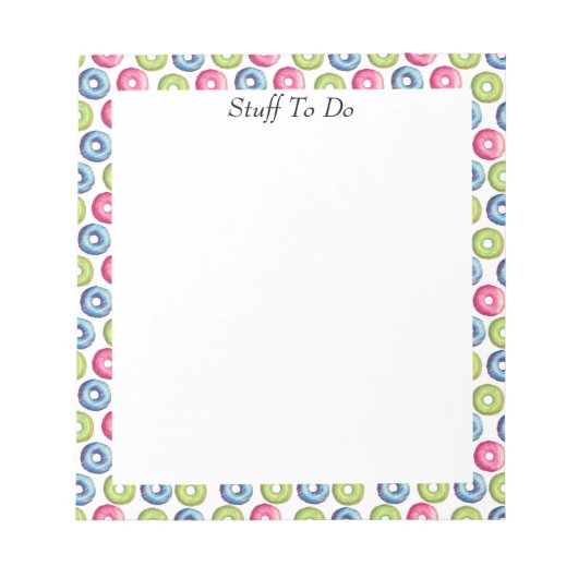 ドーナツ！ ノートパッド (正面)