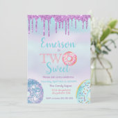 ドーナツ バースデーパーティー ツー スウィート 招待状 (スタンド正面)