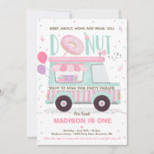 ドーナツ バースデー パーティー ドライブ バイ バースデー パレード 招待状 (正面)