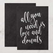 ドーナツ バー お手頃な 黒板看板 (正面/裏面)