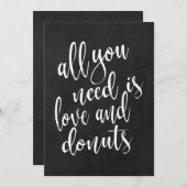 ドーナツ バー お手頃価格の黒板看板 (正面/裏面)