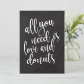 ドーナツ バー お手頃価格の ブラックボード看板 (スタンド正面)